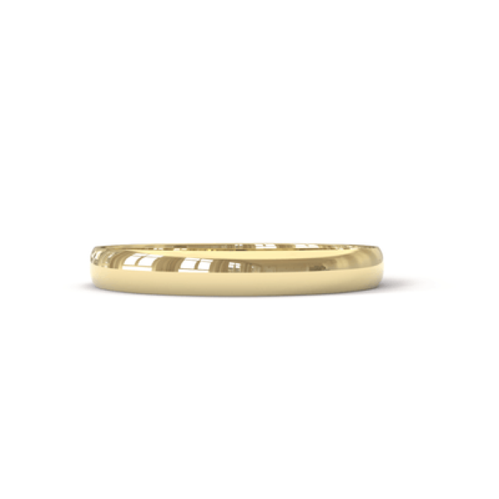 Aliança de Ouro 18K Casamento Liso 3.0mm