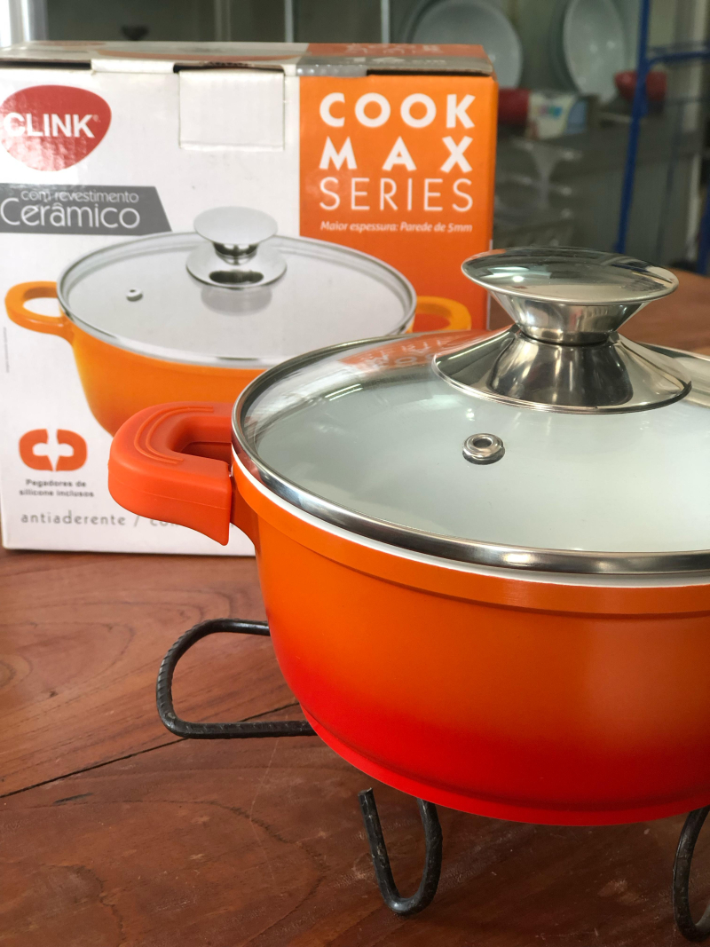 Panela revestida em cerâmica