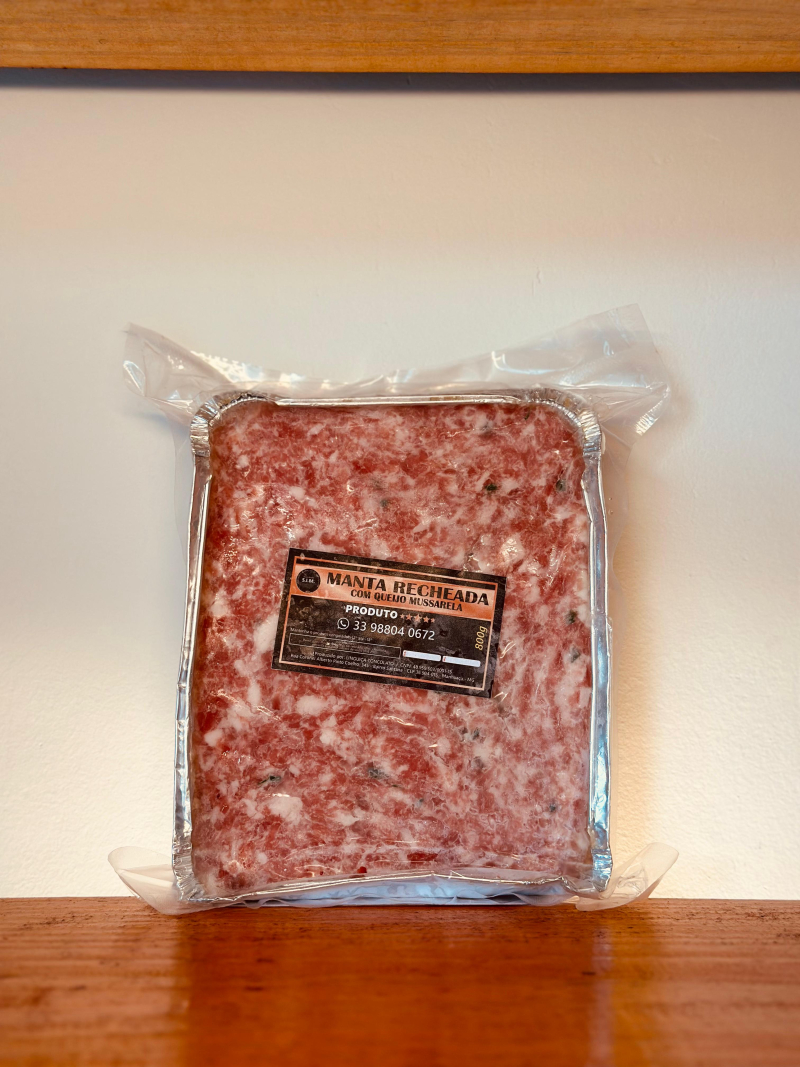 Manta recheada com mussarela 
