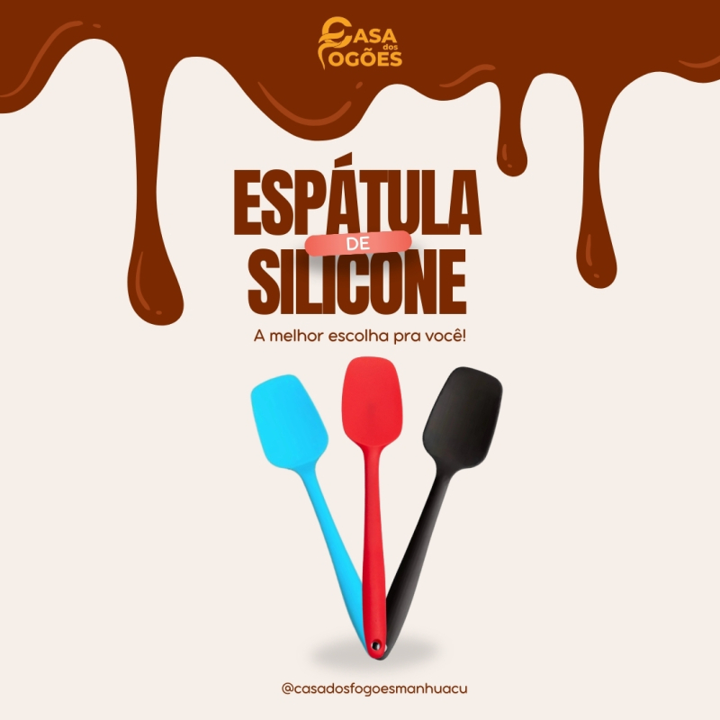 Espátula de silicone.